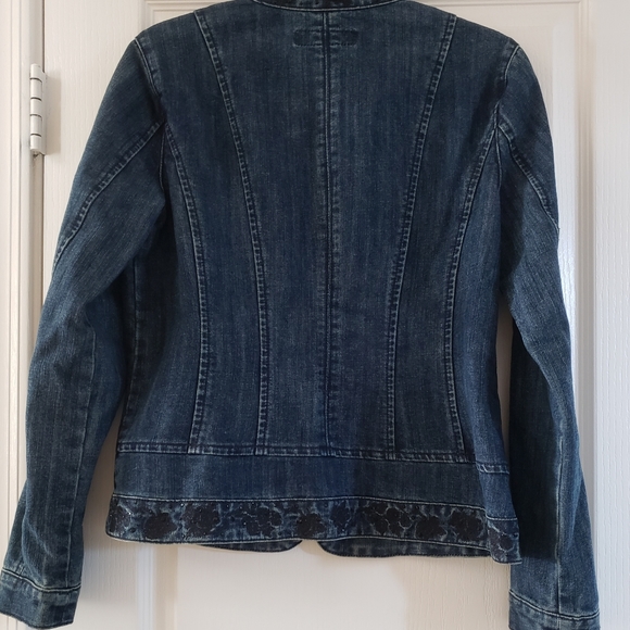 Baccini Zip Denim Jacket - Picture 3 of 5
